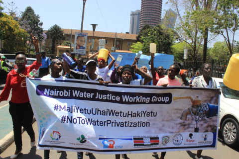 Protest of Nairobi Water Justice Working Group