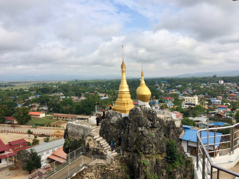 View over Loikaw, capital of Karenni (Kayah) State