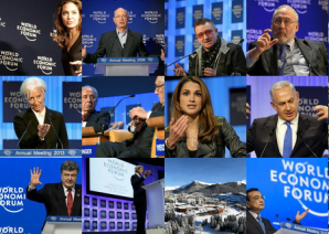 MOntage of media on Davos