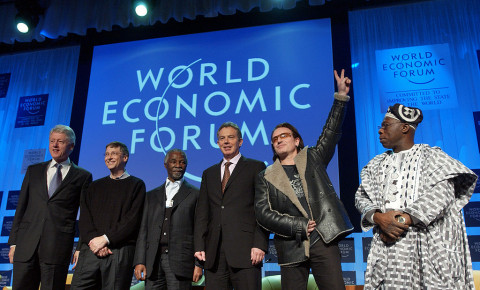 U2's Bono is a regular at the World Economic Forum
