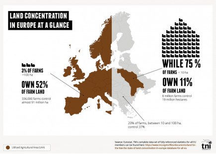Land concentration in Europe at a glance