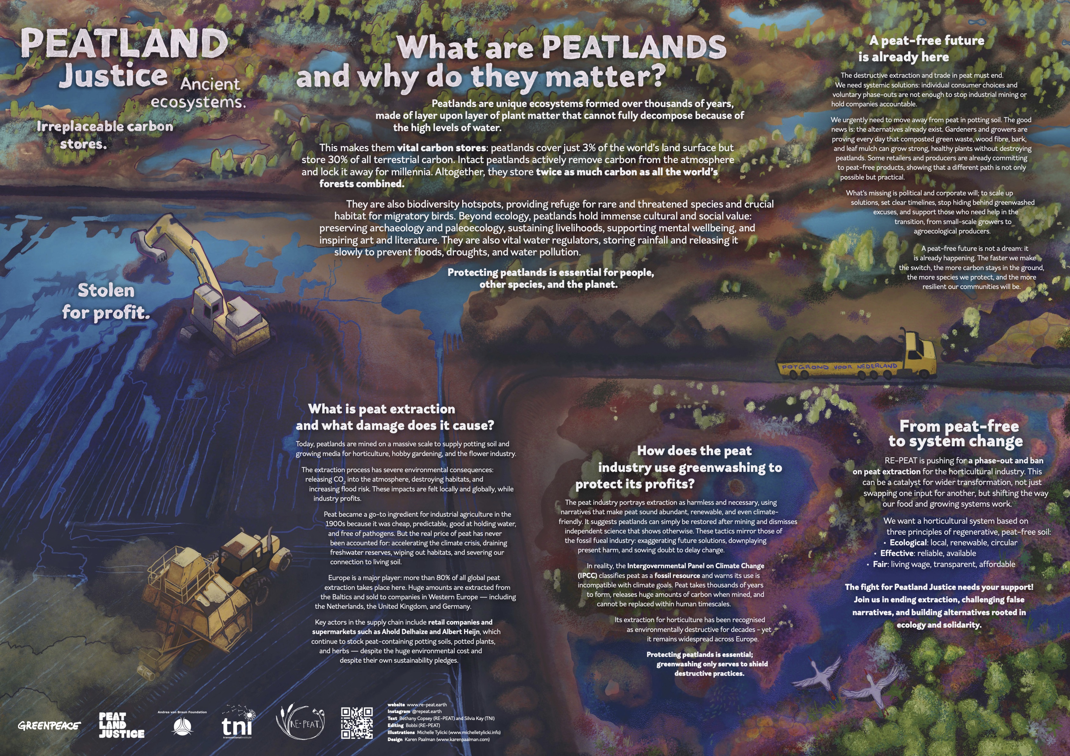 Peatland Justice flyer cover