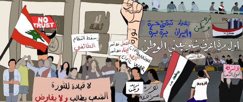 Illustration Lebanon and Iraq