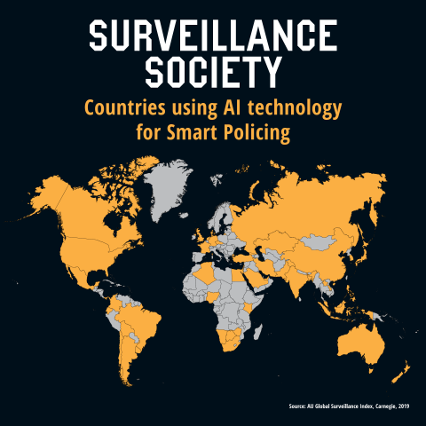 Countries using AI technology for Smart Policing