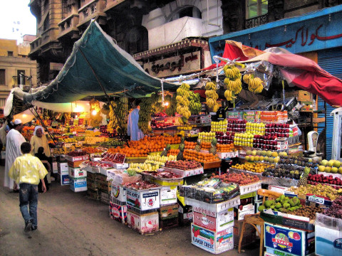 Central Cairo fruitstand
