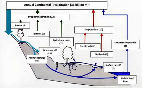 Graph 1: Annual Water Outcomes (volume in billion m³)