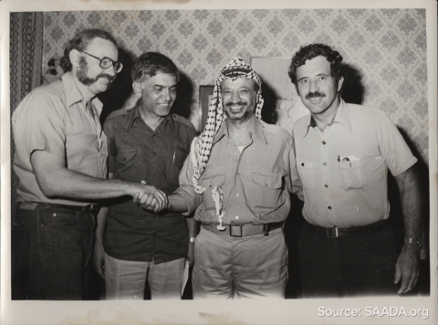 Eqbal Ahmad meeting with Yasser Arafat in September 1981