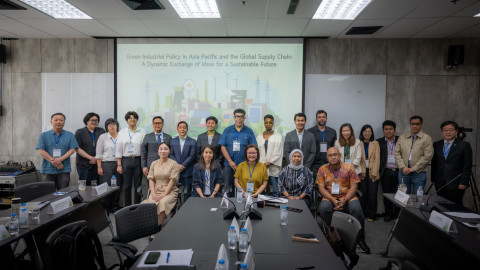 Green Industrial Policy in Asia Pacific and the Global Supply Chain: A Dynamic Exchange of Ideas for a Sustainable Future. The international workshop was held in Bangkok from May 21 to 23, 2025