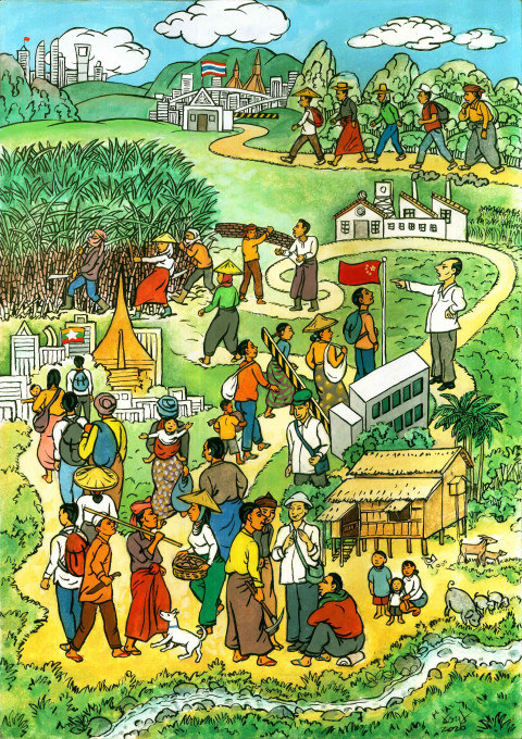 Painting by Filipino activist painter Boy Dominguez