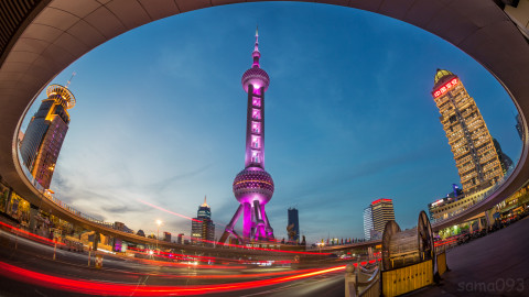 View of Shanghai Pearl Tower