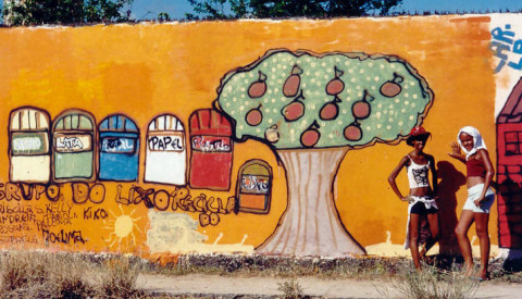 Grafitti on the topic of water and sanitation problems, Recife, Brazil
