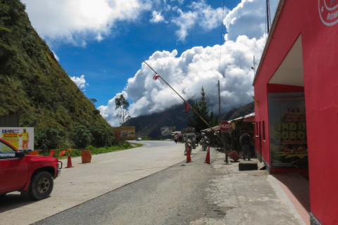 Checkpoint on The Bolivia Death Road