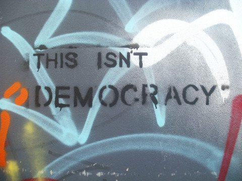 This isn't democracy - Grafitti This isn't democracy - Grafitti