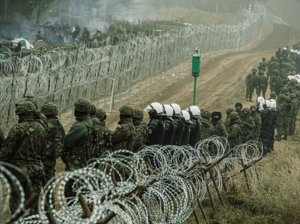 The Polish – Belarussian border in November 2021