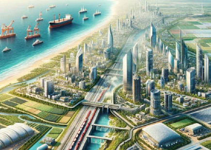 Screenshot of CGI image found in the ‘From Crisis to Prosperity’ plan for a post-war Gaza,