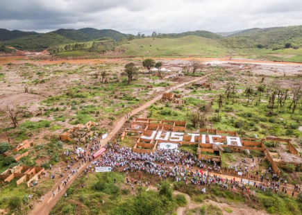 Communities in Mariana demanding justice and reparations. 