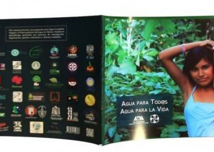Citizens’ Water Bill Training manual, with logos of national organizations participating in the campaign