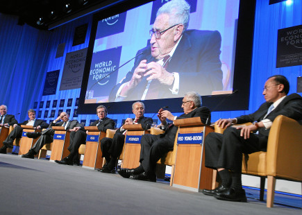 Henry Kissinger at the World Economic Forum in 2008