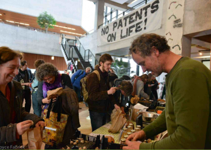 Local producers sold organic and heritage seeds