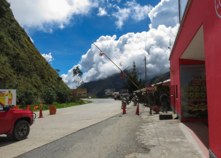 Checkpoint on The Bolivia Death Road